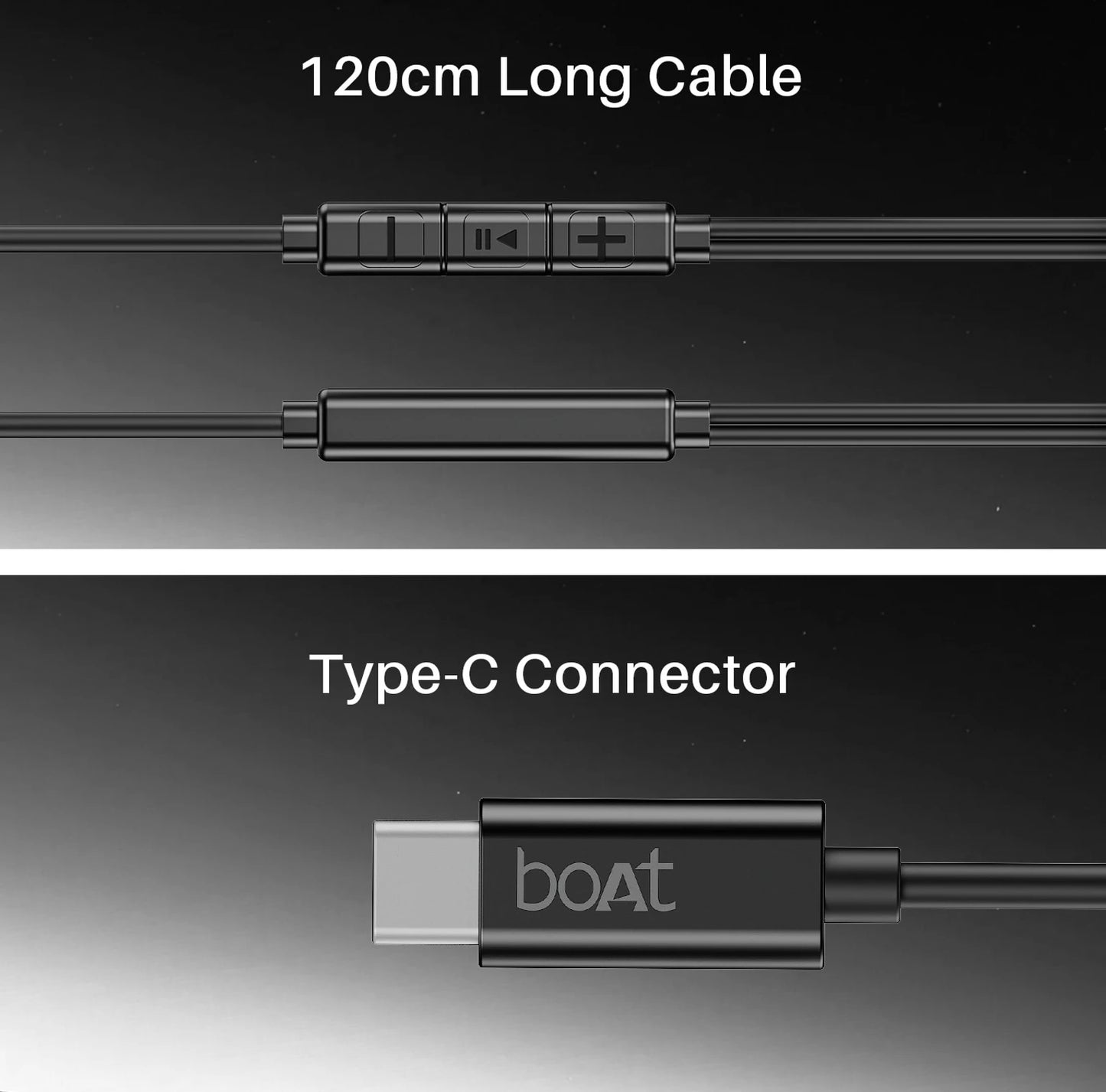Boat Bass heads 90C Wired Earphones with Type-C Connect F140