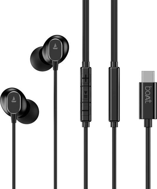 Boat Bass heads 90C Wired Earphones with Type-C Connect F140