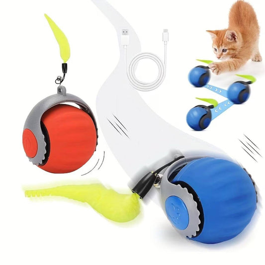 Automatic Cat Teaser Ball Self Moving Ball For Pet G8674