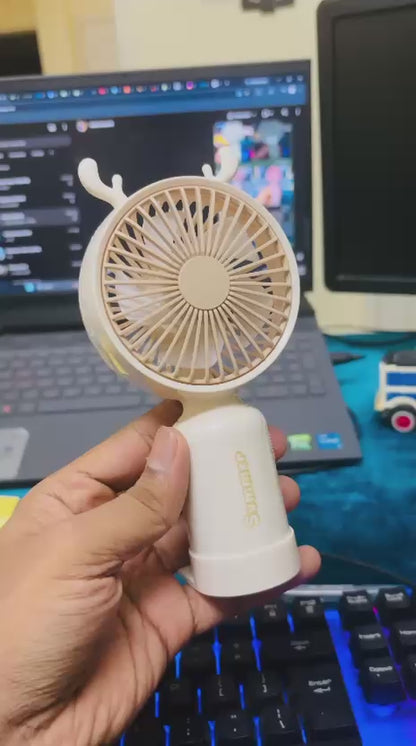 Cute Portable Personal Pocket Fan with Antler H037