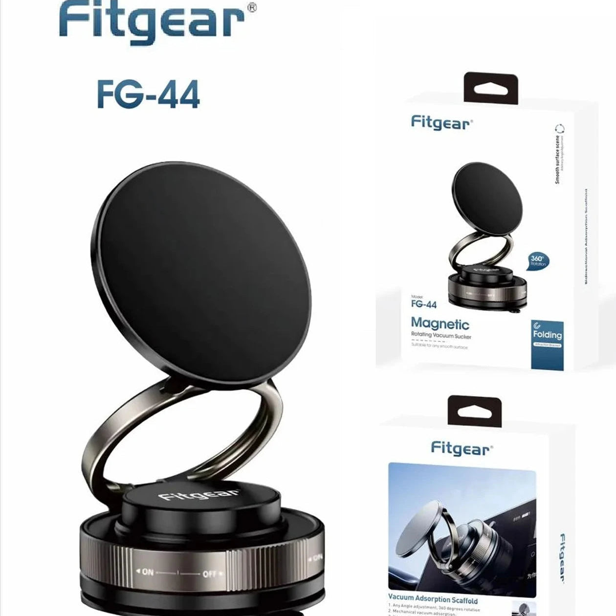Fitgear MagSafe Rotating Vacuum Phone Holder – 360° Rotation Z81
