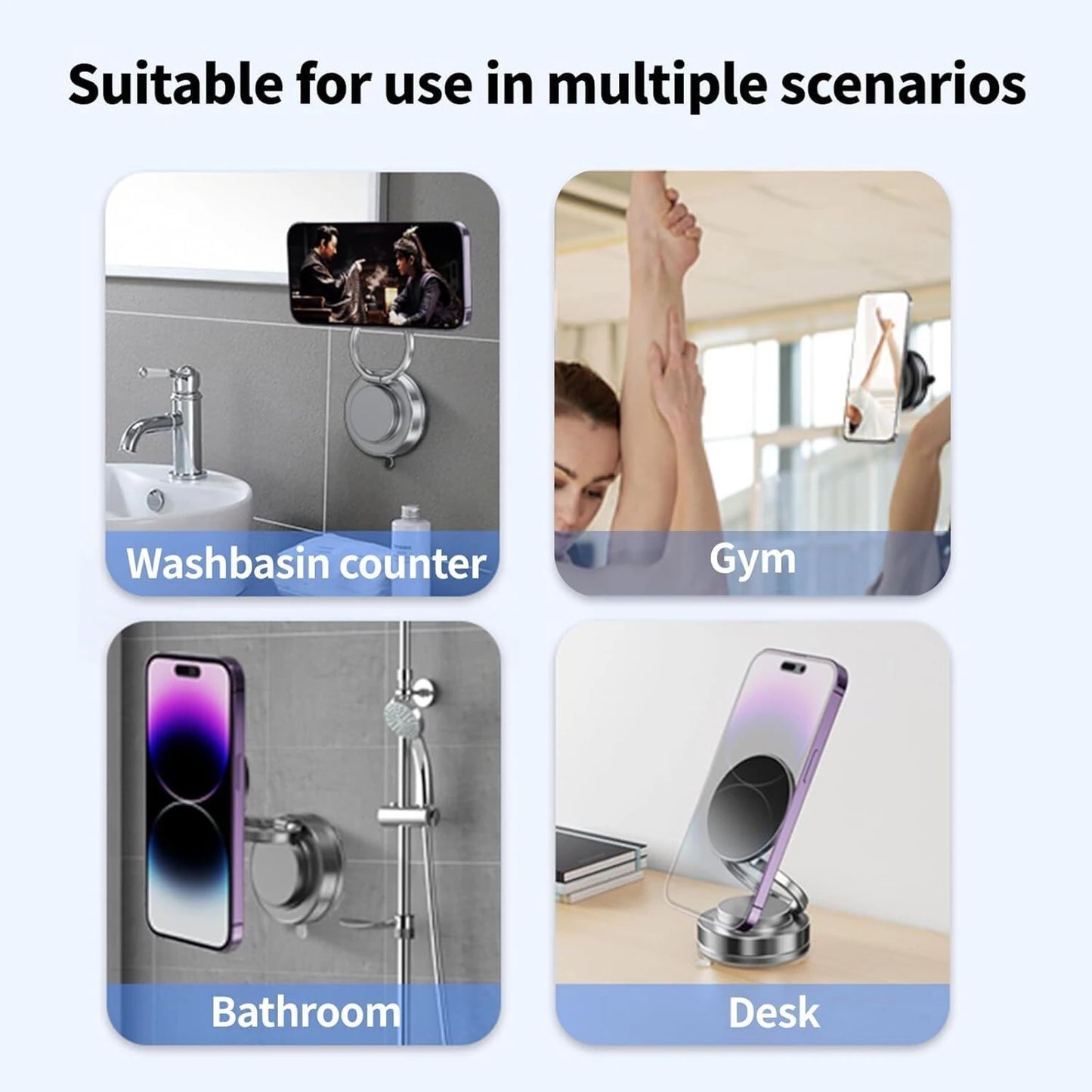 Fitgear MagSafe Rotating Vacuum Phone Holder – 360° Rotation Z81