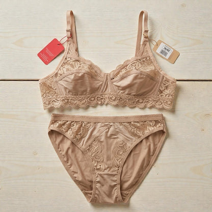 Women's Premium Floral Lace Lingerie Set (Size-80) L9903